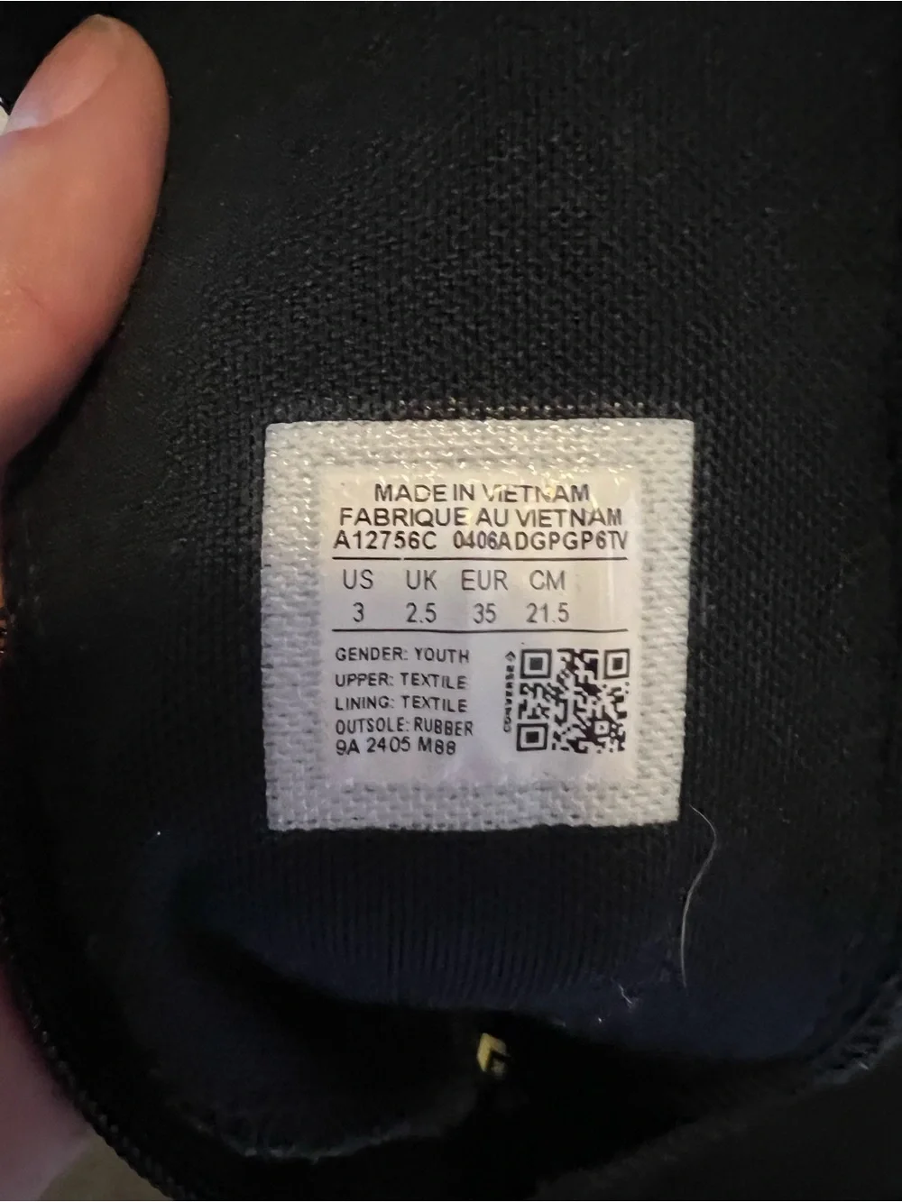Converse Kids Black Canvas High-Top Sneakers with White Laces